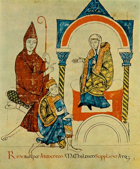 matilda-at-canossa-during-the-absolutio-of-henry-by-gregory-illustration-in-vitae-matildis